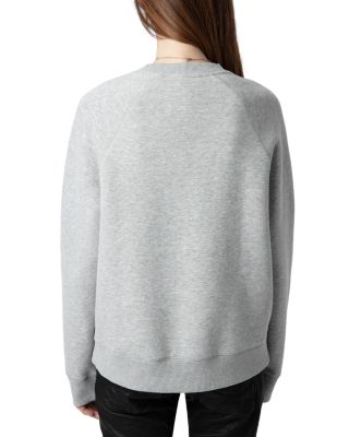 【関税込み】y Pmo Wings Strass Sweat Top - Zadig & Volt Zadig & Voltaire Upper Pmo Rhinestone Wings Sweatshirt