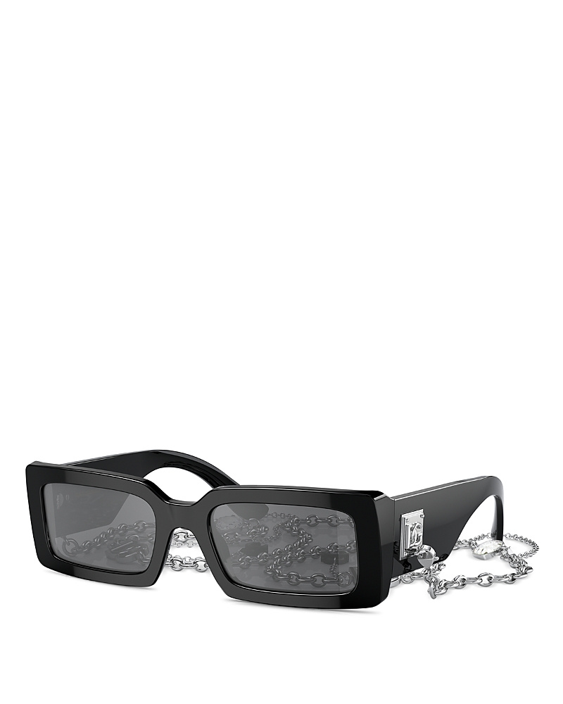 Dolce & Gabbana Rectangular Sunglasses, 53mm
