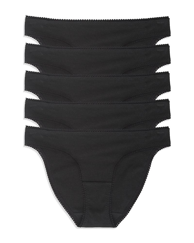 On Gossamer Cabana Cotton Bikinis, Set of 5