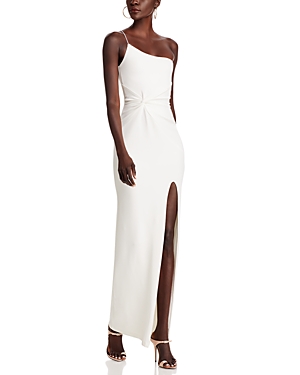 Nookie Lust One-shoulder Gown In White