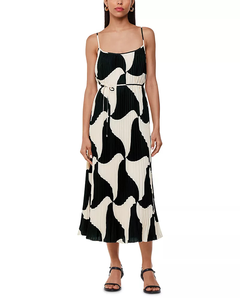 Whistles Triangle Swirl Pleated Dress