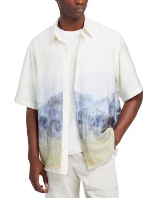 NN07 - Quincy Printed Button Front Shirt