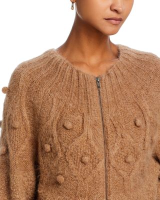 FRAME Popcorn Zip Cardigan | Bloomingdale's