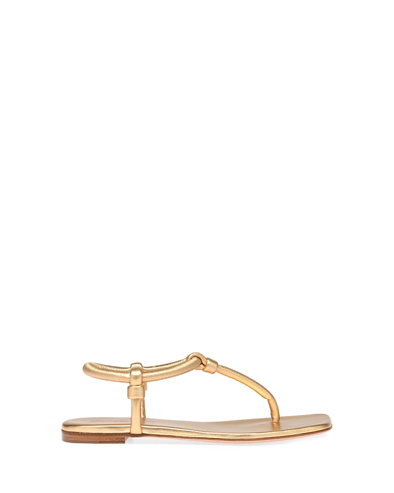 Gianvito Rossi Women's Juno Thong 05 Flats In Gold-tone