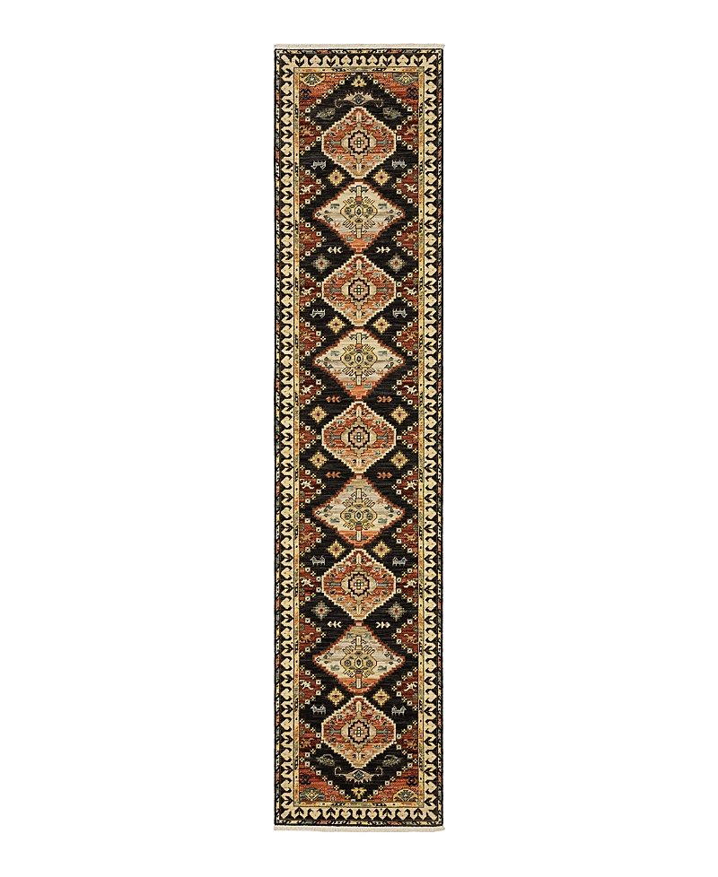 Oriental Weavers Lilihan 051k6 Runner Area Rug, 2'6 X 12' In Charcoal