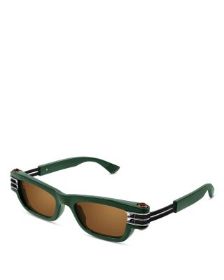 Bottega Veneta - Bolt Rectangular Injection Sunglasses, 50mm