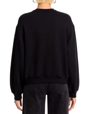 その他 Alexander Wang ESSENTIAL TERRY CREW SWEATSHIRT W/ PUFF alexanderwang.t Essential Terry Crewneck Sweatshirt