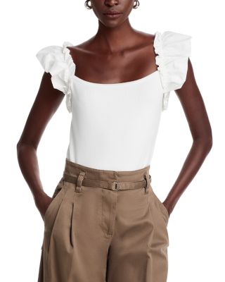 T Tahari - Flutter Sleeve Top