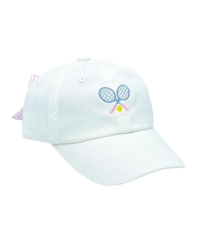 Bits & Bows Girls' Tennis Bow Baseball Hat - Little Kid, Big Kid