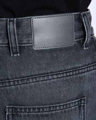 High Rise Cropped Tapered Jeans in Grey