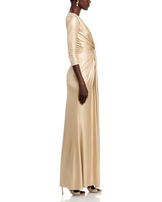 Arata Twist Front Long Gown
