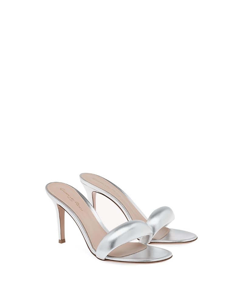 Gianvito Rossi Silver Bijoux 85 Sandals In Silver