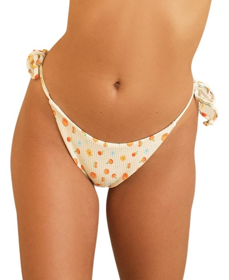 Dippin Daisys Mia Cheeky Bikini Bottom In Clementine