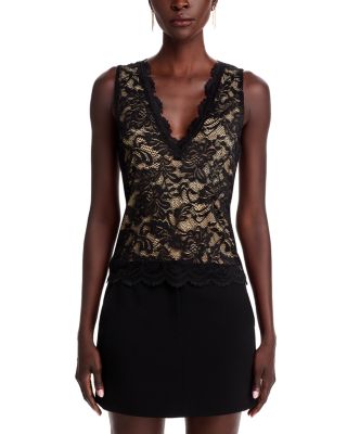 Leila Sleeveless Lace Top