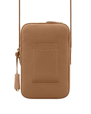 Leather Zip Phone Pouch