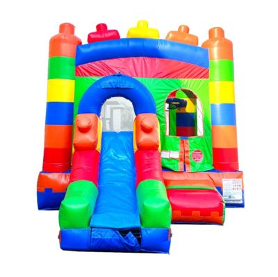  Inflatable Bounce House with Slide for Kids (Without Blower) - 18 x 12 x 14.5 Foot Backyard Inflatable Bouncy House - Built-In Bladder Water Misting System
