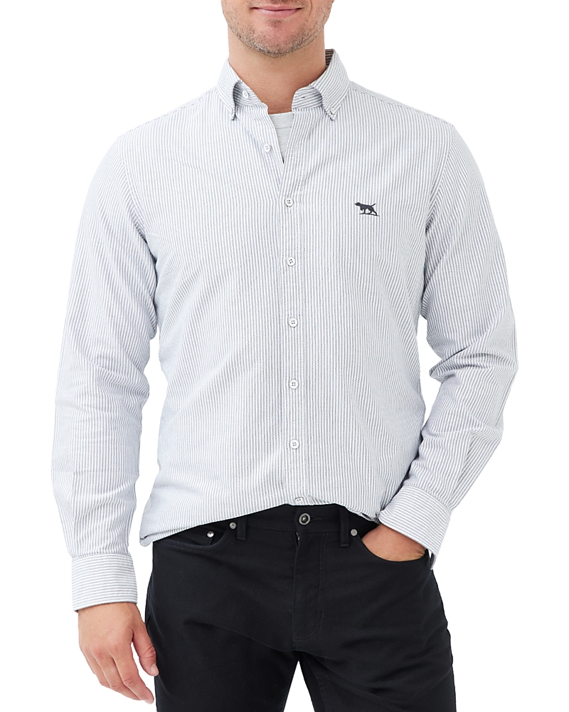 Rodd & Gunn South Island Stripe Button-up Shirt In Granite