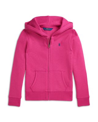 Ralph Lauren - Girls' Fleece Full Zip Hoodie - Big Kid