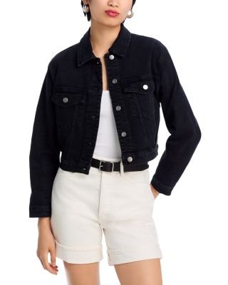 AQUA - Cropped Denim Jacket - Exclusive