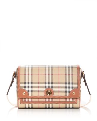 Burberry Note Check Shoulder Bag | Bloomingdale's