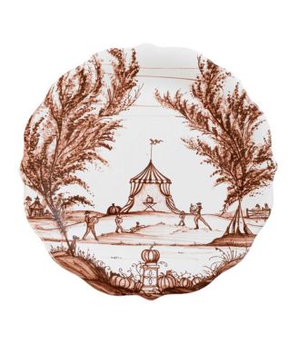 Country Estate Harvest Party Plate Assorted Set of 4