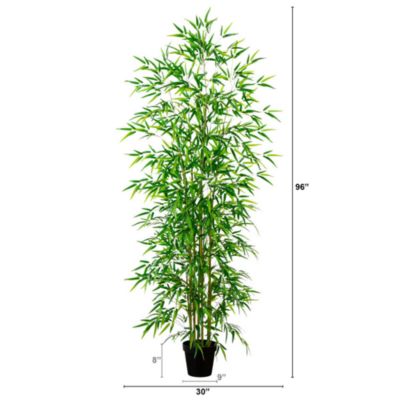 8' Artificial Green Bamboo Tree