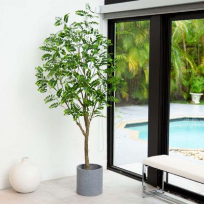 7&#39; Artificial Greco Citrus Tree with Real Touch Leaves