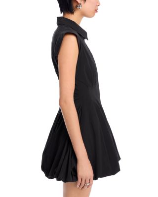 Dyanne Poplin Pleated Mini Dress