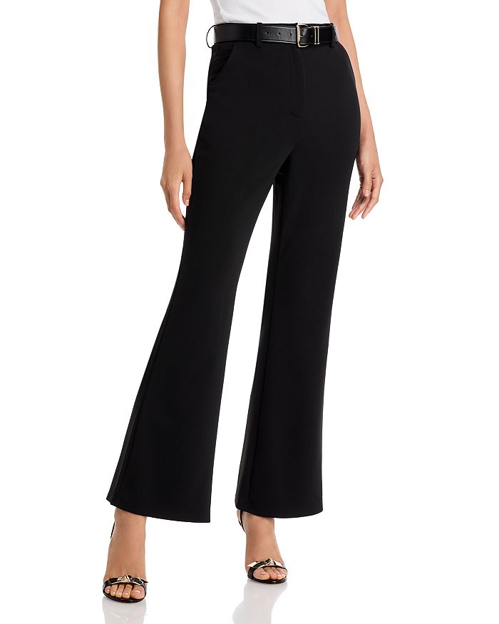 crepe chiffon flare pants