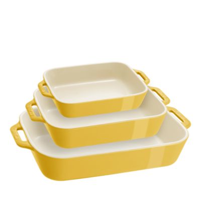 Staub - Ceramic 3 Pc. Nesting Rectangular Baker Set