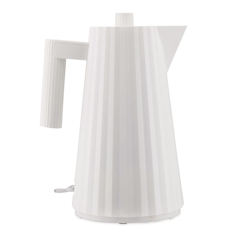 Alessi Plisse 1.8 Quart Electric Water Kettle In White