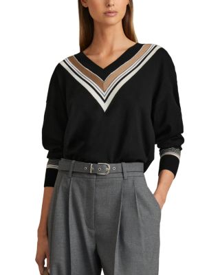 REISS - Maisie V Neck Cardigan Sweater