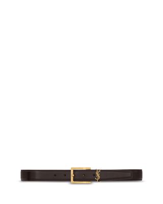 SAINT LAURENT - Cassandre Belt in Shiny Leather