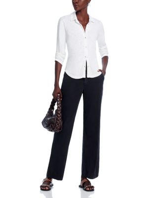 Button Front Knit Top