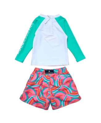  Geo Melon Sustainable Long Sleeve Set - Baby