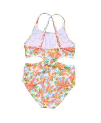 Unisex Hawaiian Luau Cut Out Swimsuit - Little Kid, Big Kid