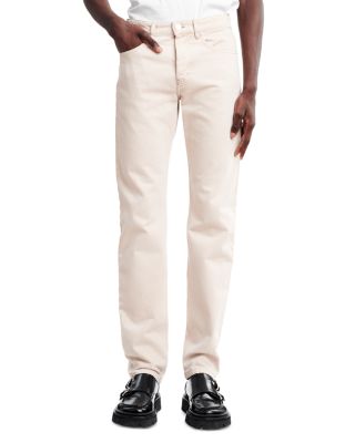 AMI - Slim Straight Fit Jeans in Off White