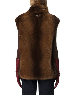 ジャケット・アウター milyLOU ANDREA FAKE MINK VEST Apparis Laila Mink Vest in Mink | REVOLVE