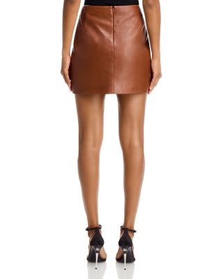 Leather Jacket &amp; Mini Skirt