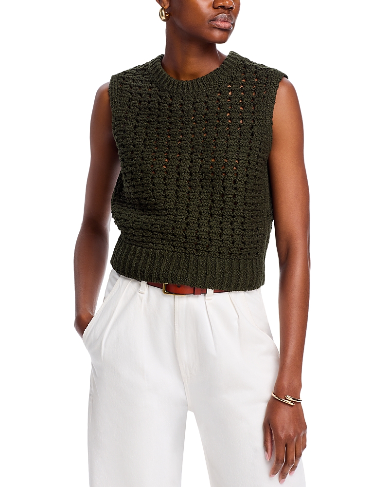 Frame Cotton Crewneck Sweater Vest