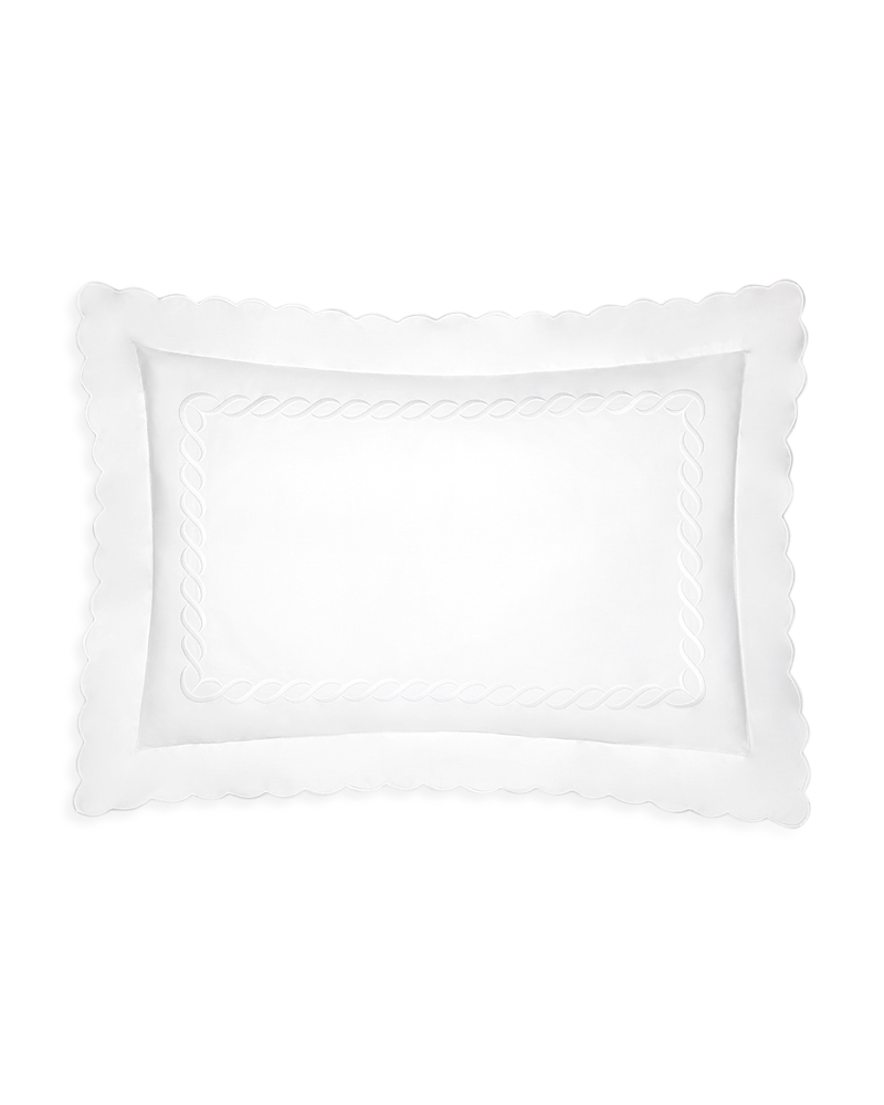 Pratesi Treccia Standard Sham In White/white