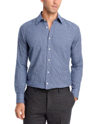 Canali - Micro Check Regular Fit Sport Shirt