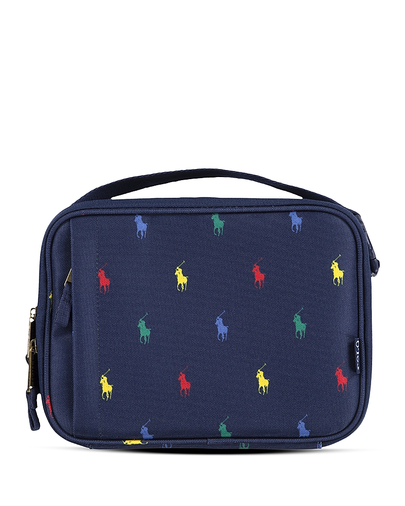 Polo Ralph Lauren Big Boys Pony Molded Lunch Tote In Newport Navy