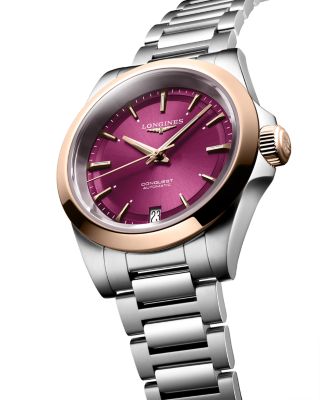 Conquest Sunray Purple Watch, 34mm