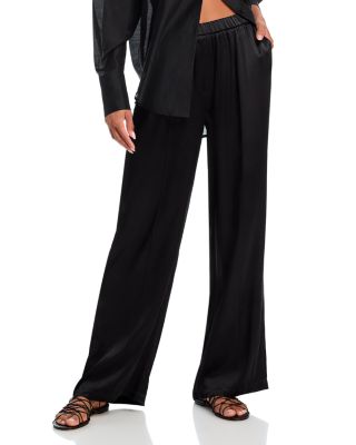 WAYF - Fynn Satin Wide Leg Pants