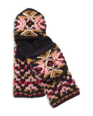 French Knot Sedona Knitted Wool Convertible Mittens