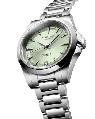 Conquest Sunray Green Watch, 34mm