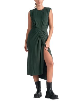 Elan Sleeveless Slit Front Dress