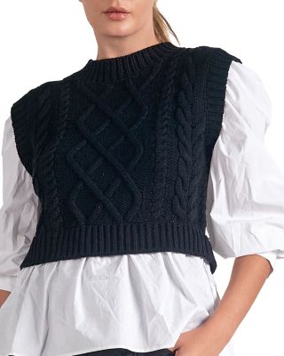 Layered Look Sweater