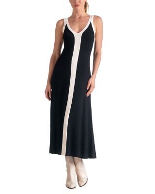 Elan - Contrast V Neck Tank Dress